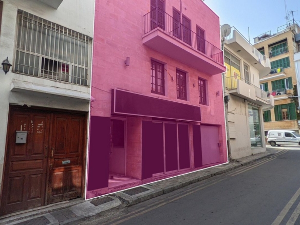 Mixed use building in Trypiotis (Old Town), Nicosia – id S45325