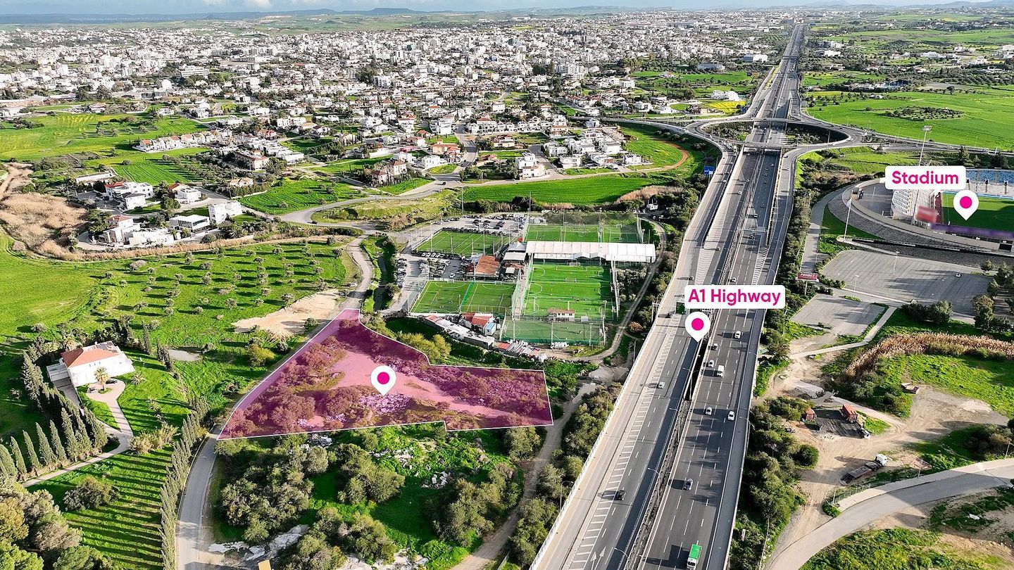 Prime special zone field located in Strovolos, Nicosia, opposite GSP Stadium – id S45996