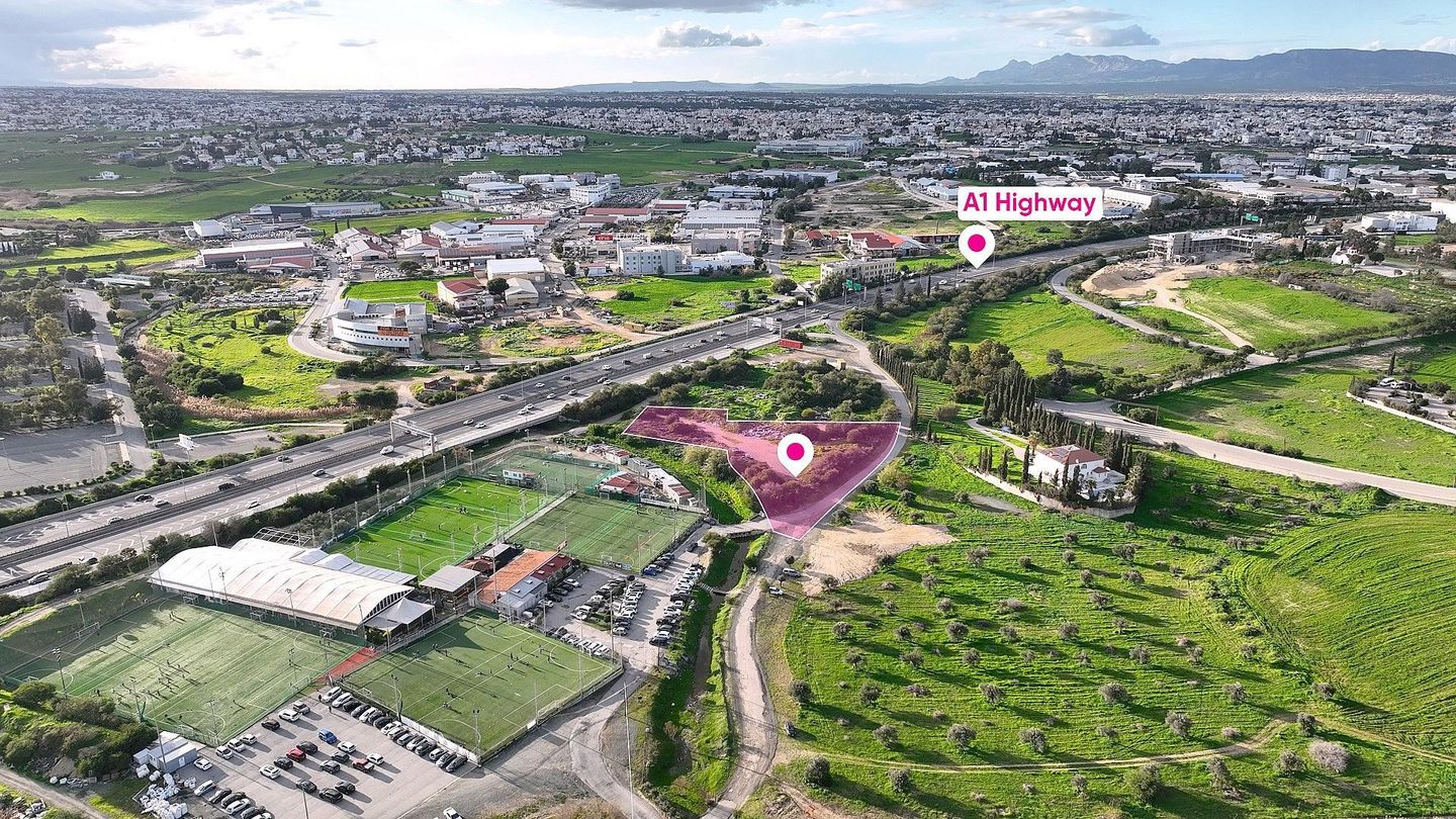 Prime special zone field located in Strovolos, Nicosia, opposite GSP Stadium – id S45996