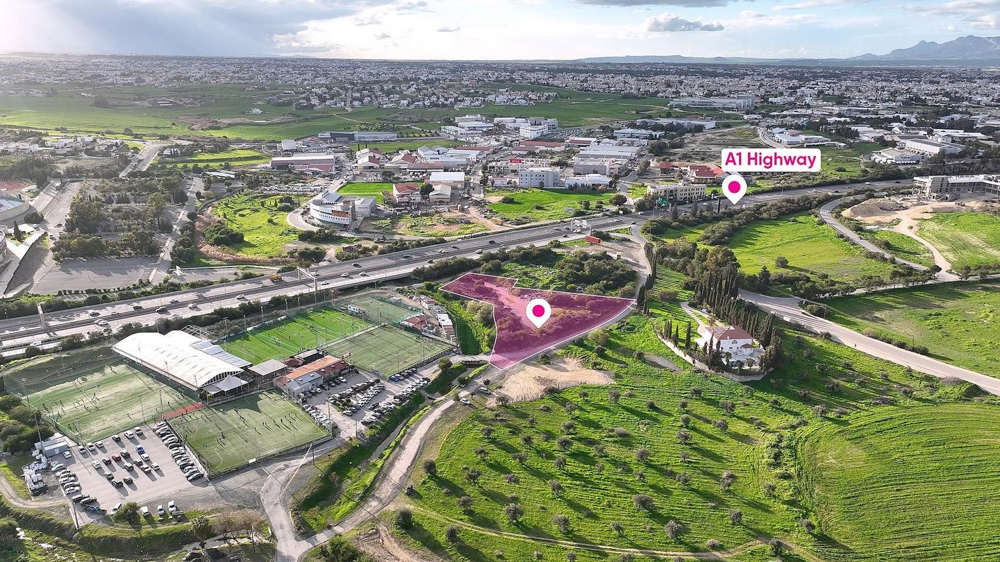 Prime special zone field located in Strovolos, Nicosia, opposite GSP Stadium – id S45996