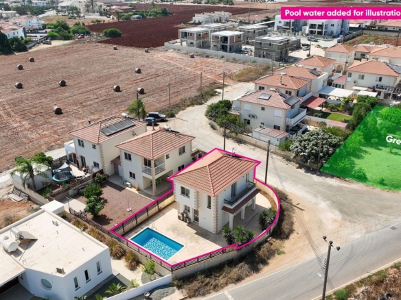 Two-bedroom house with swimming pool in Xylofagou, Larnaca – id S1911